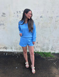 VINTAGE HAVANA | THE COVE CLOUD SHORT - SALTY BLUE