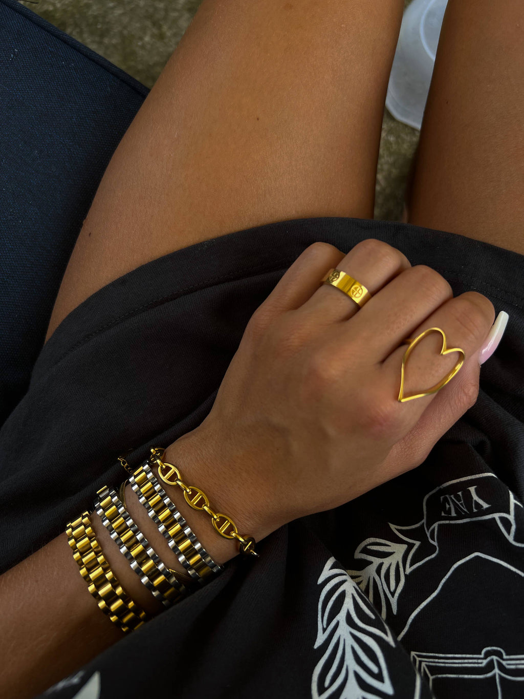 CHANSUTT PEARLS | THE CHAIN WATCH BAND BRACELET: GOLD