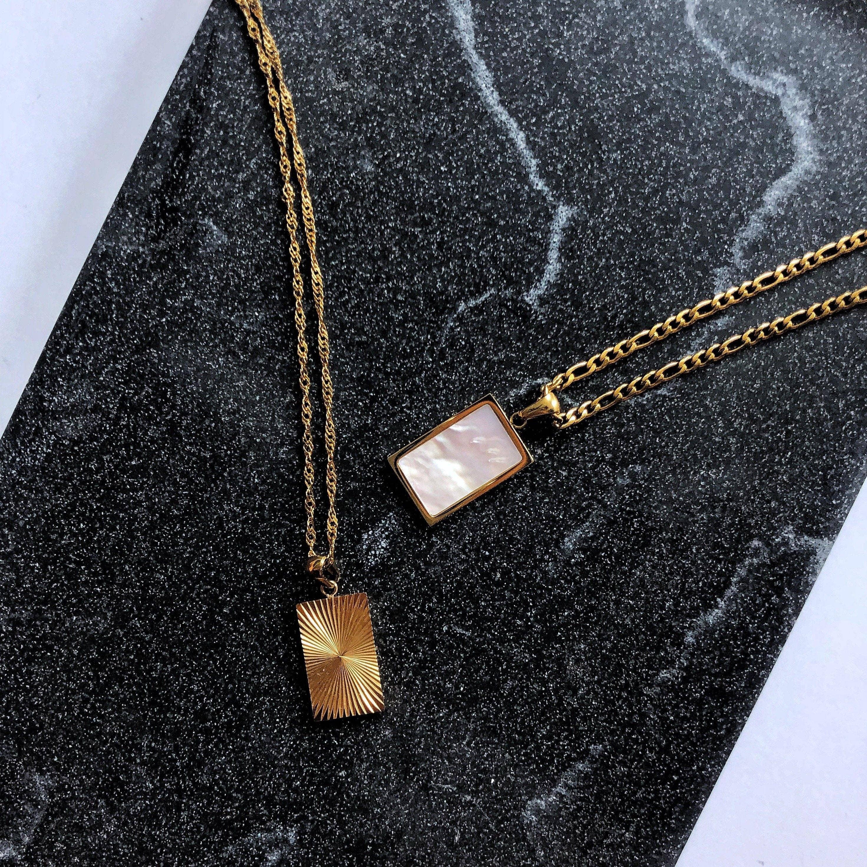 JESSA JEWELRY | SERENITY WHITE SHELL PENDANT NECKLACE