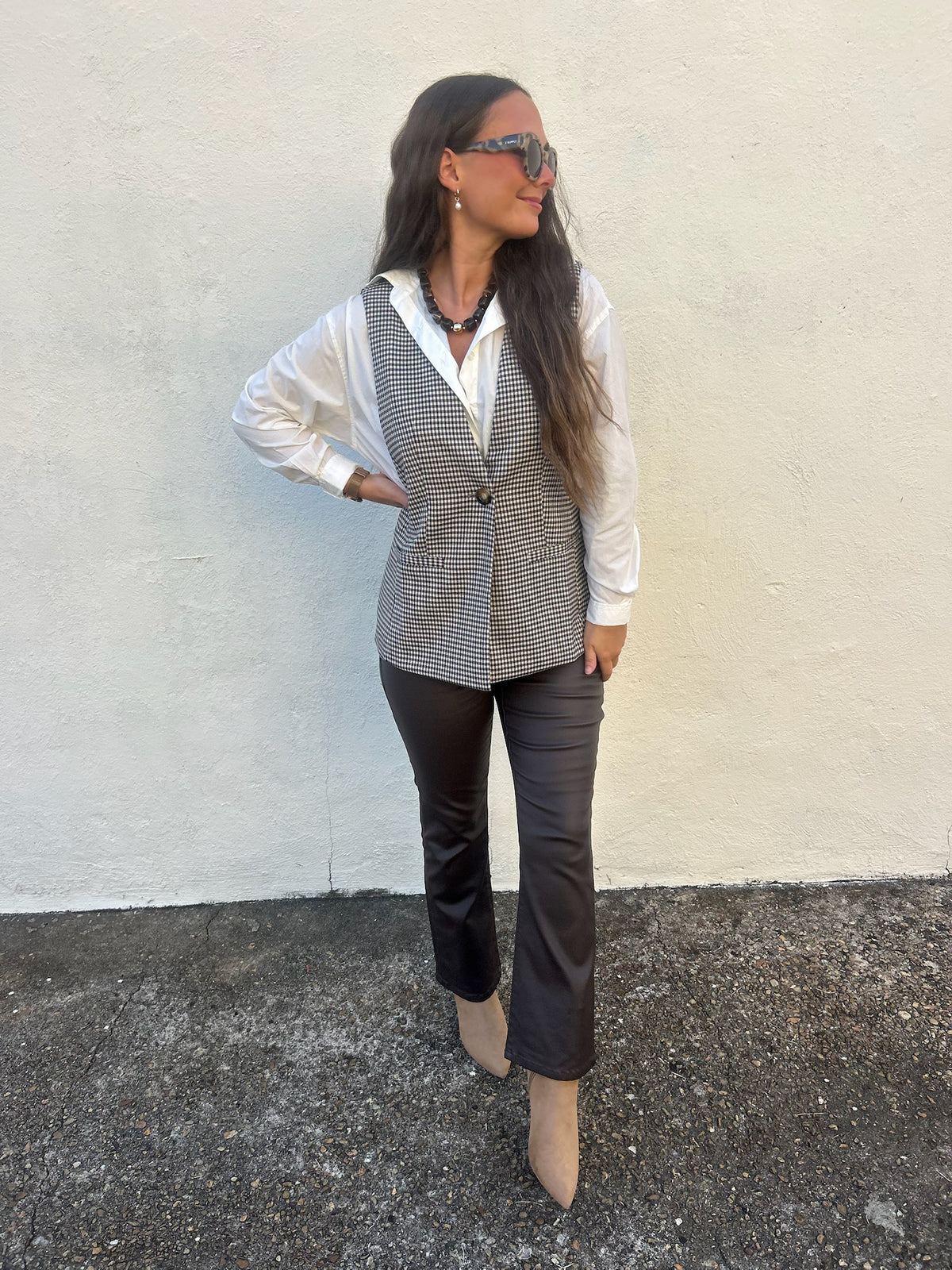 RENUAR | CHECKED TAILORED VEST