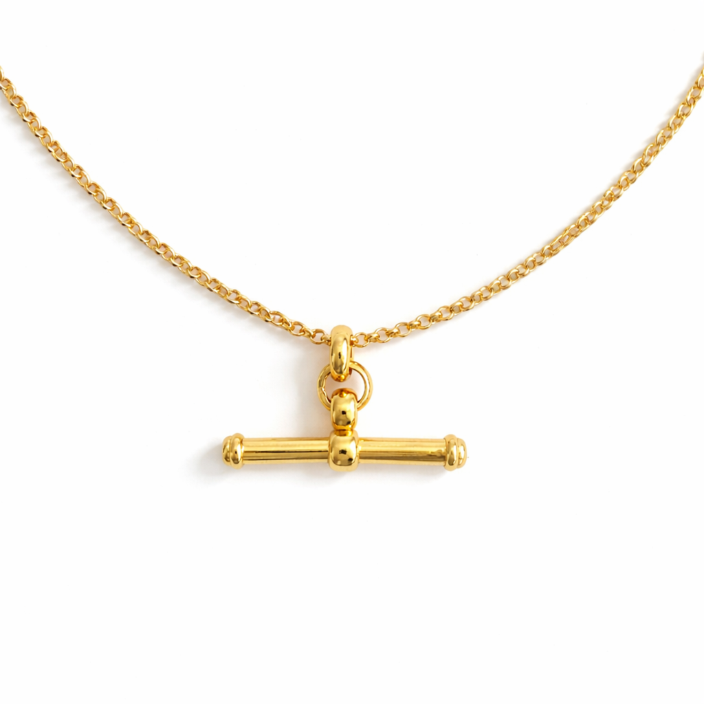 ELLA IVY | GOLDENT T-BAR NECKLACE