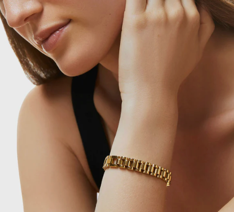 HOOPLA | WATCH BAND BRACELET: TWO TONED
