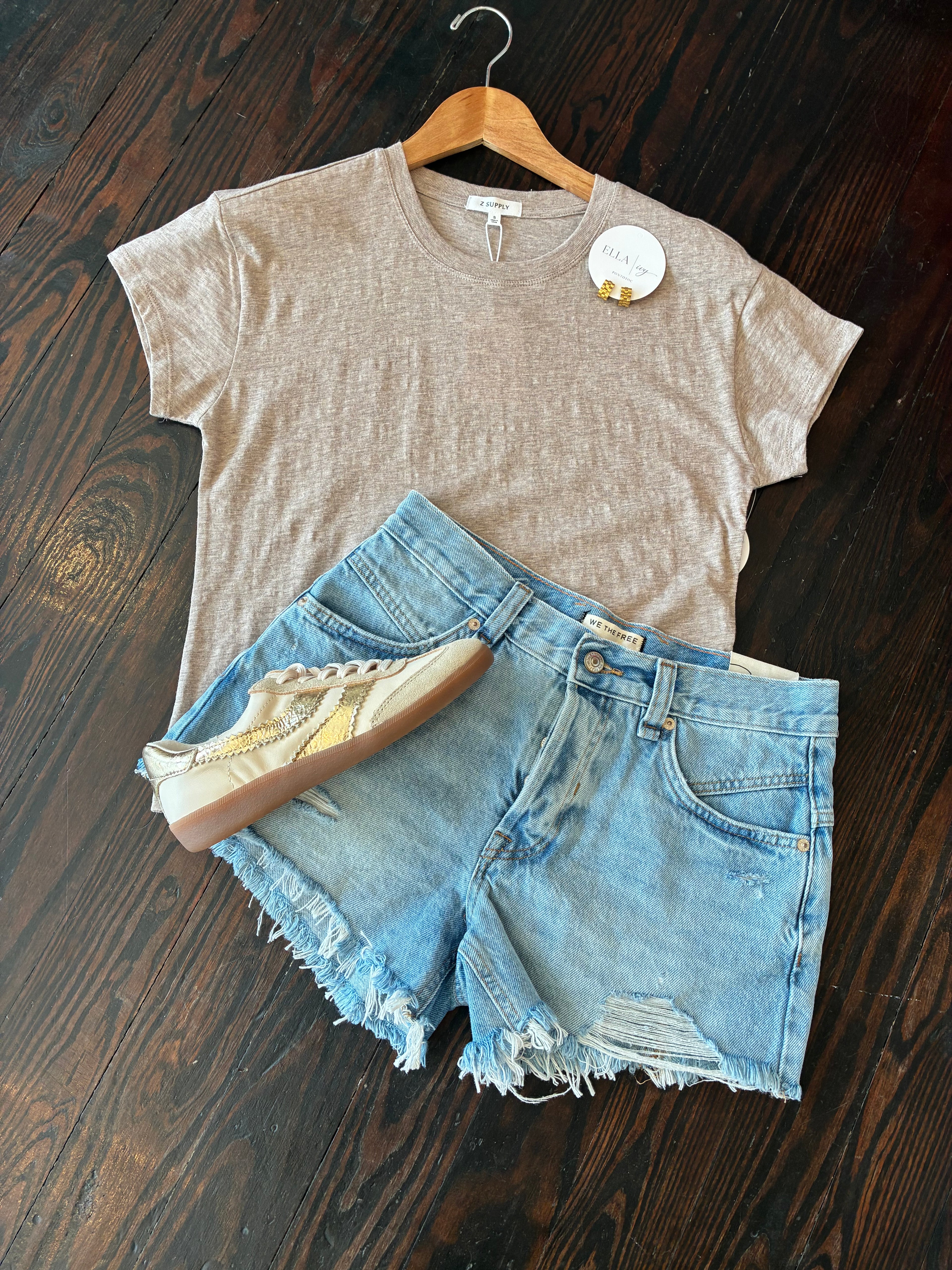 Z SUPPLY | MODERN SLUB TEE IN HEATHER ASH