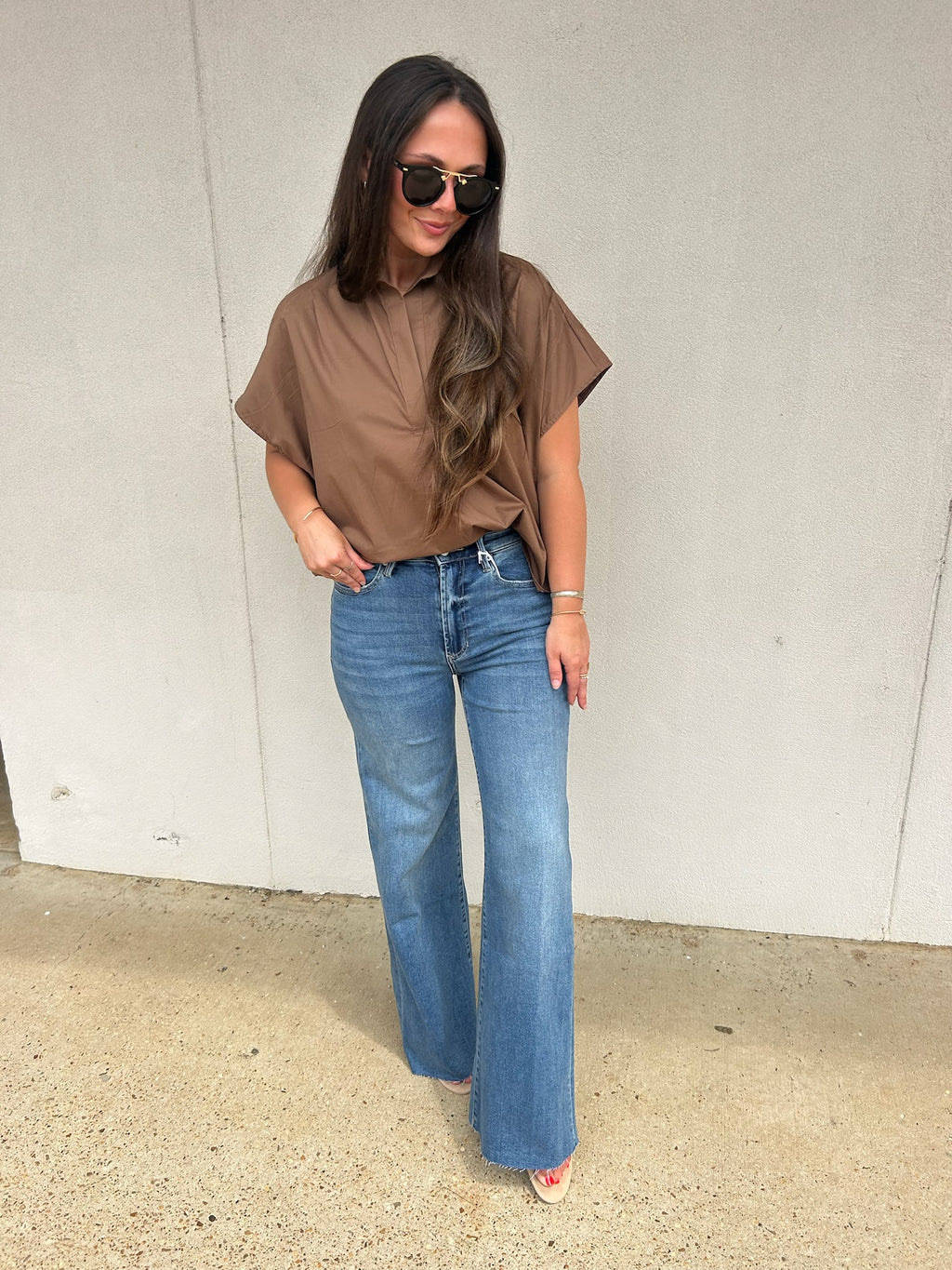 KARLIE | THE WINDSOR POPLIN BLOUSE
