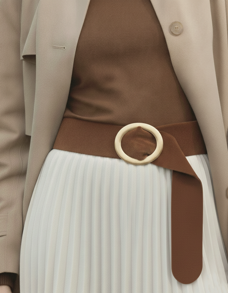SOFT SUEDE WRAP BELT | CHOCOLATE