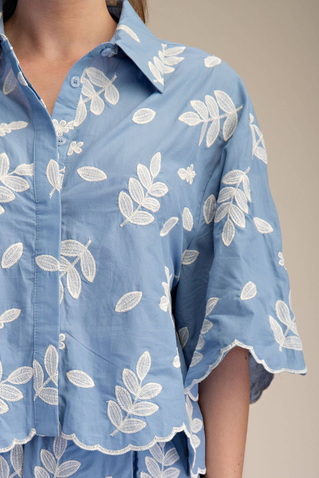 GLAM | NO MONDAY BLUES EMBROIDERED SET