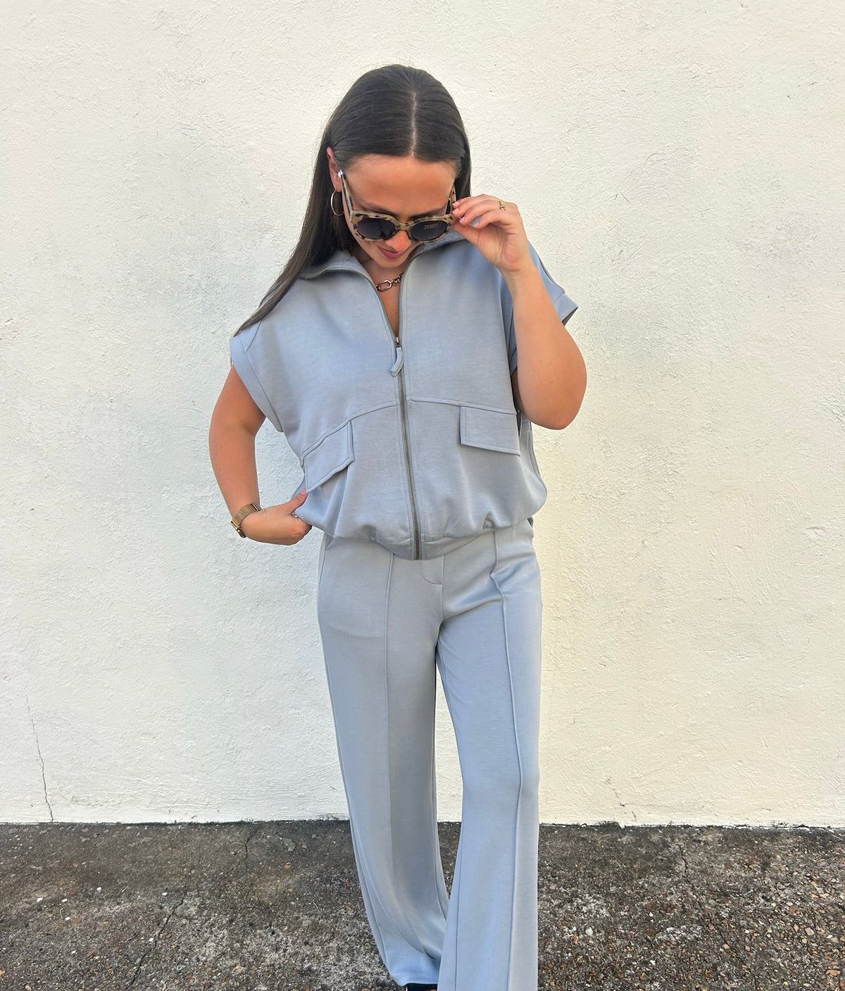 THE BUTTER JACKET IN GREY BLUE