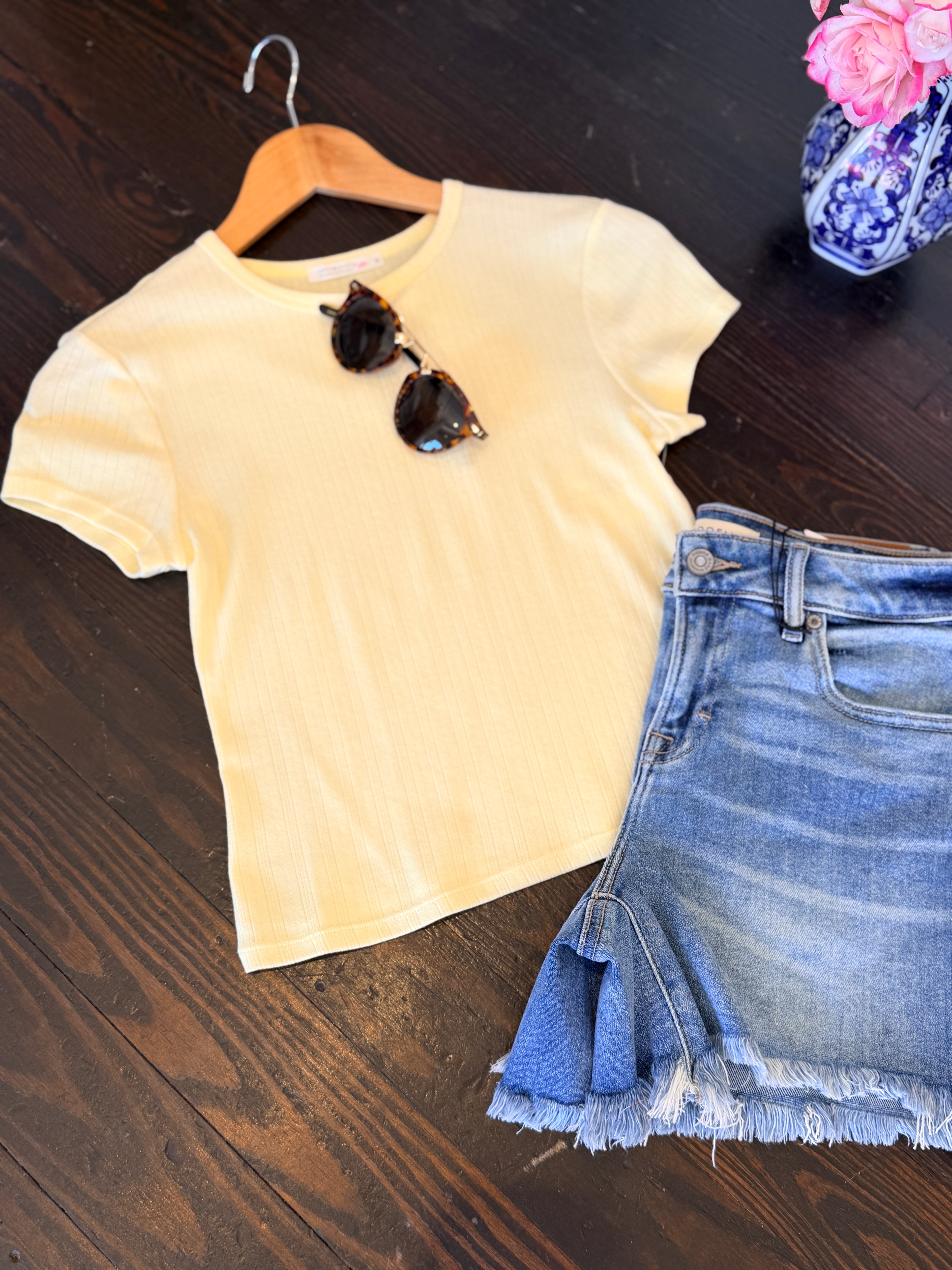 FREE PEOPLE | WAIT A MINUTE BABY TEE