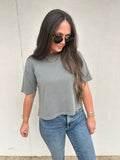 DEAR JOHN | MADDOX TOP IN CHARCOAL