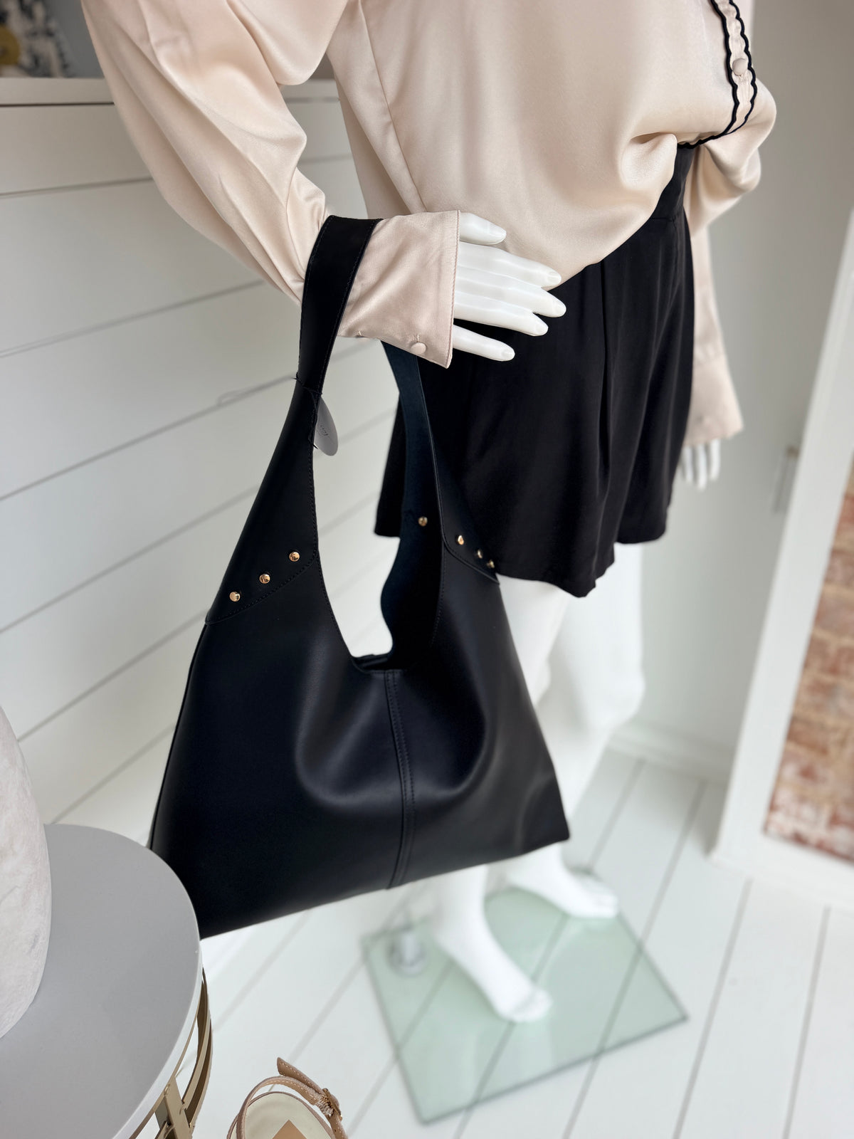 SHU SHOP | RITZ STUDDED HOBO BAG