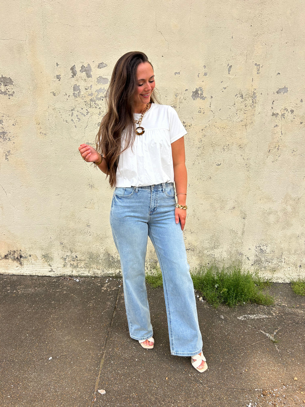 SAGE THE LABEL| LILY POND BUBBLE TOP