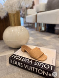 STEVE MADDEN | MONTGOMERY RAFFIA SLIDE