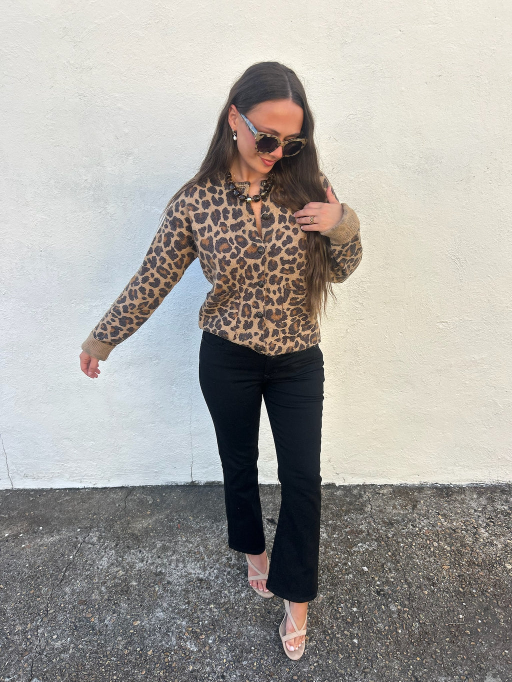 ZOE AND CLAIRE | WILDLY CHIC LEOPARD CARDIGAN
