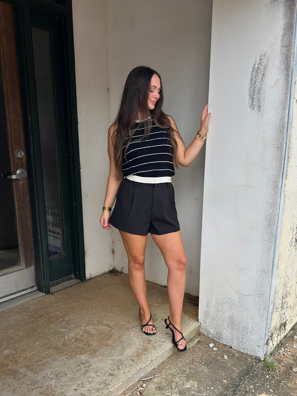 CLASSIC STRIPED KNIT TOP