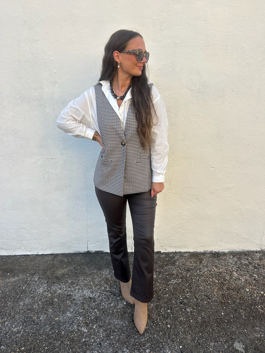 RENUAR | CHECKED TAILORED VEST