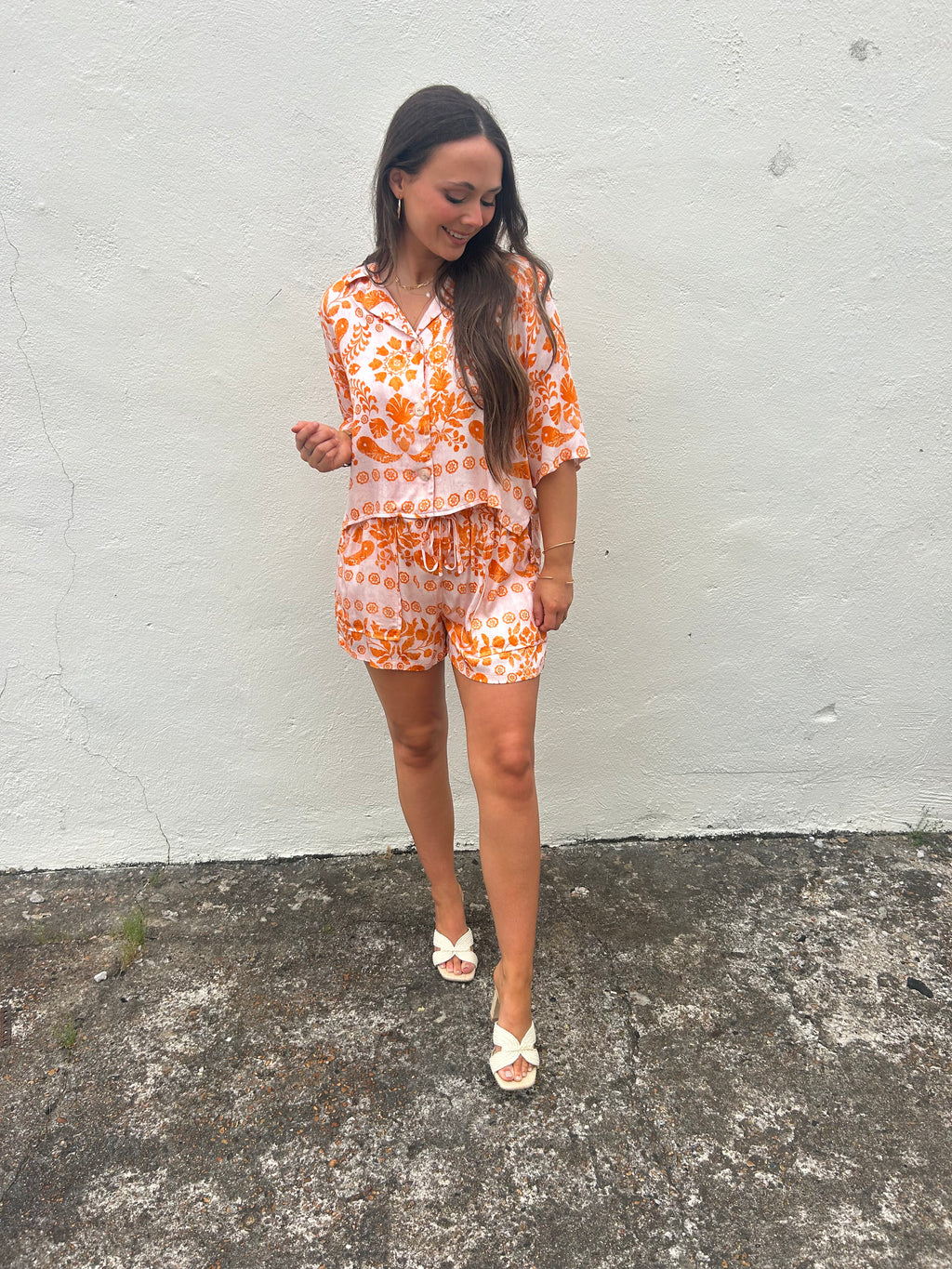 SUN BLUSH TRIBAL PRINTED SHORT