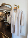 RENUAR | SOFT STRUCTURED LONG JACKET IN OATMEAL