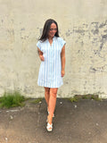 Z SUPPLY | SHELLBOUND STRIPE DRESS IN SEA SALT