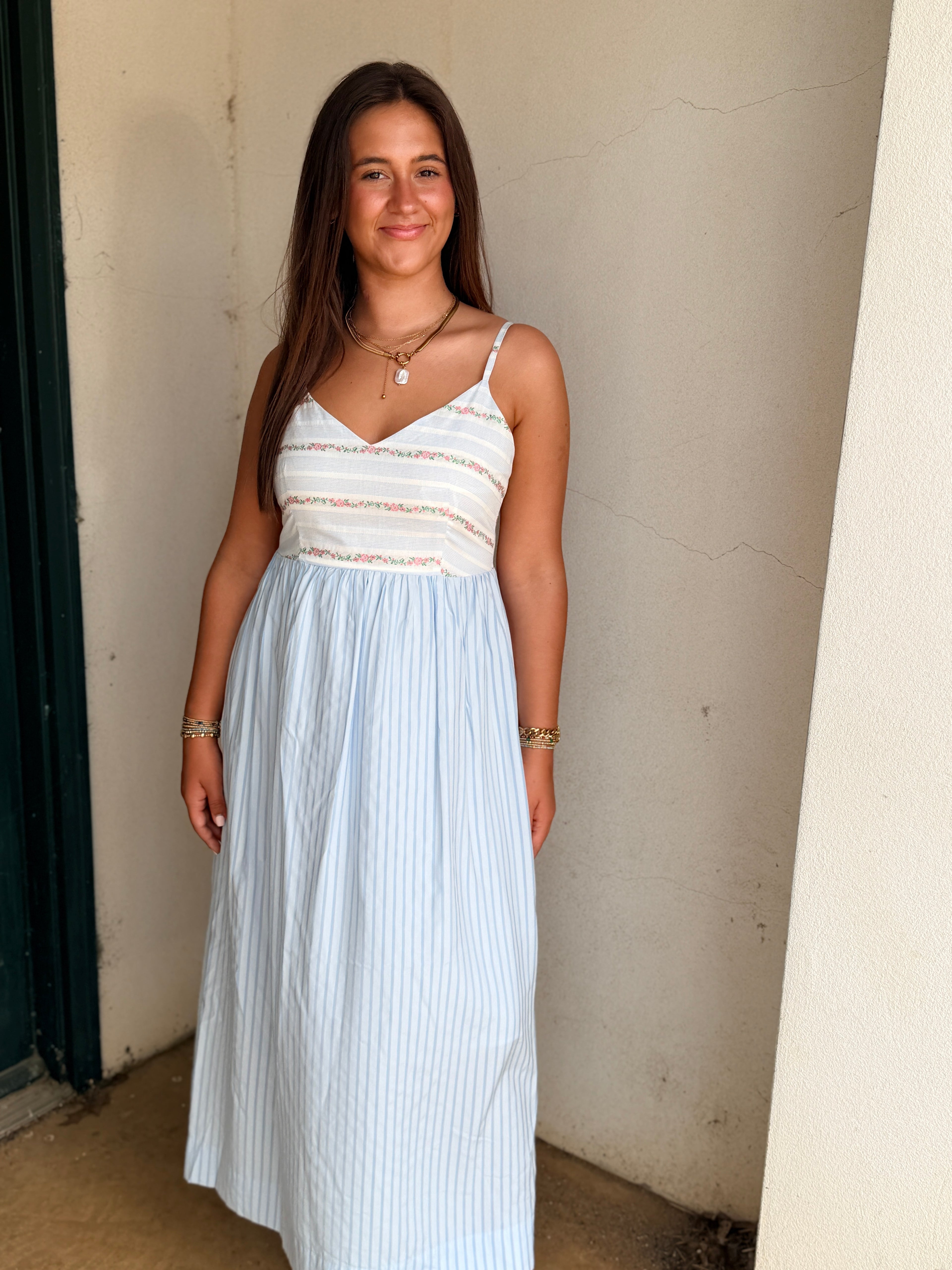THE HEIRLOOM STRIPE MIDI DRESS