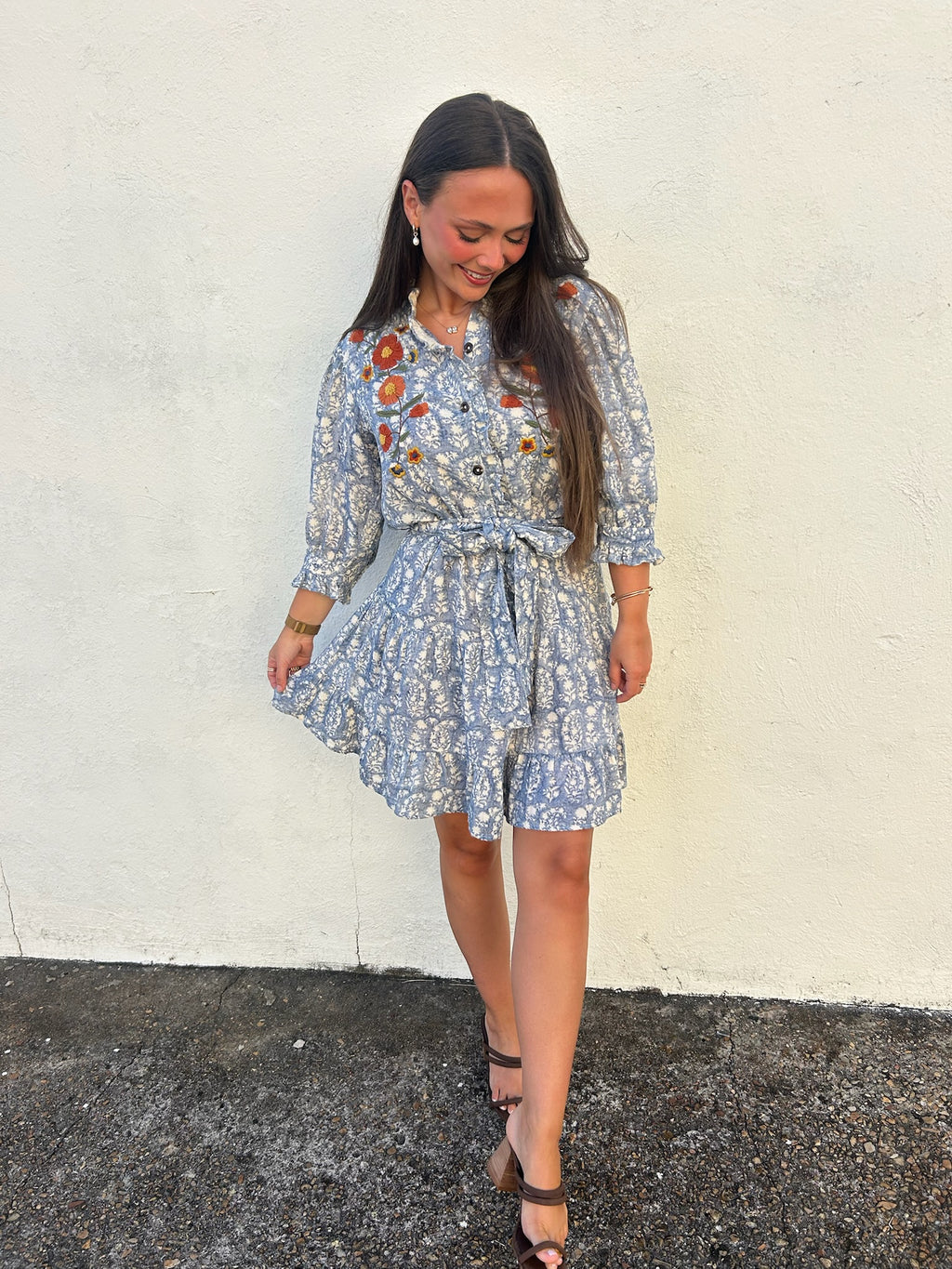 UNCLE FRANK | RIBBON EMBROIDERED DRESS