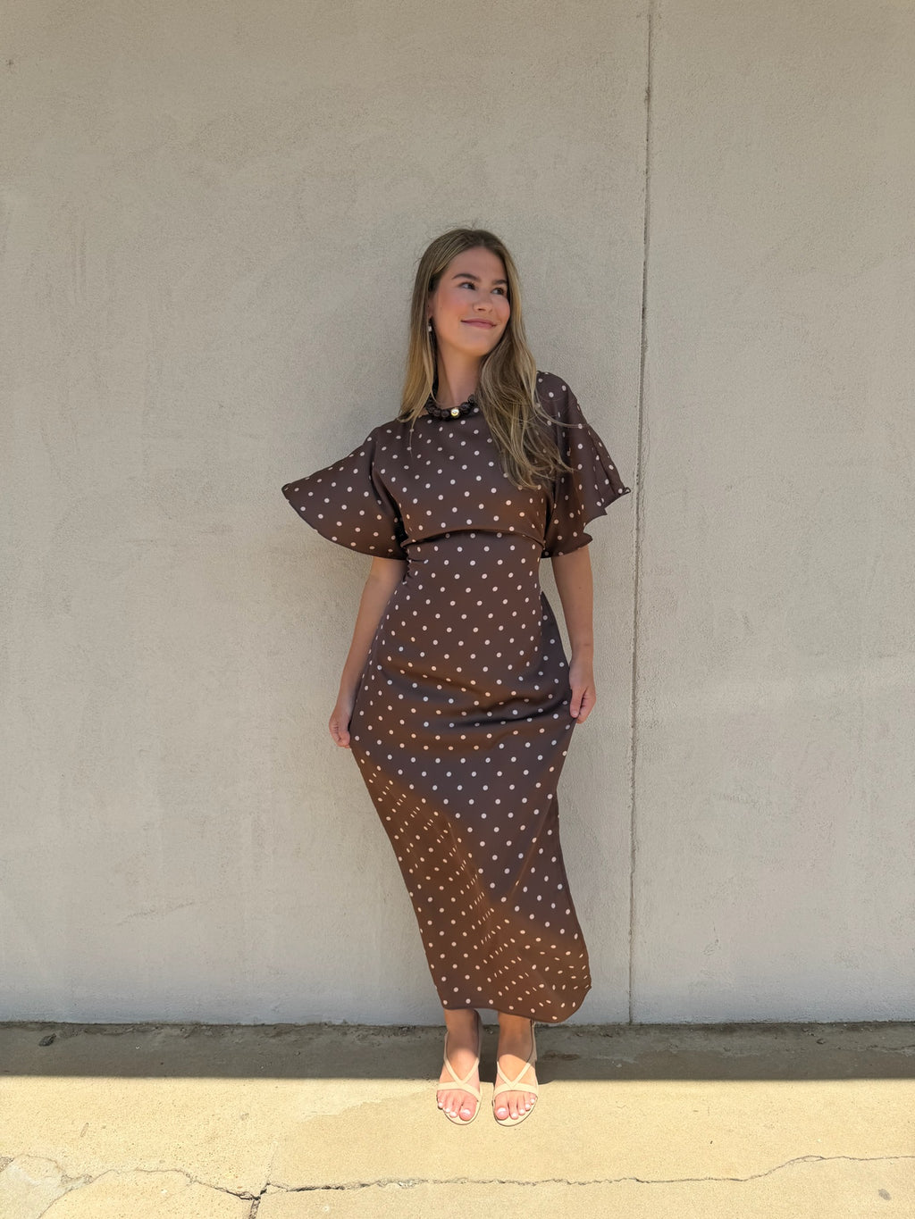 THE COCOA DOT MIDI DRESS