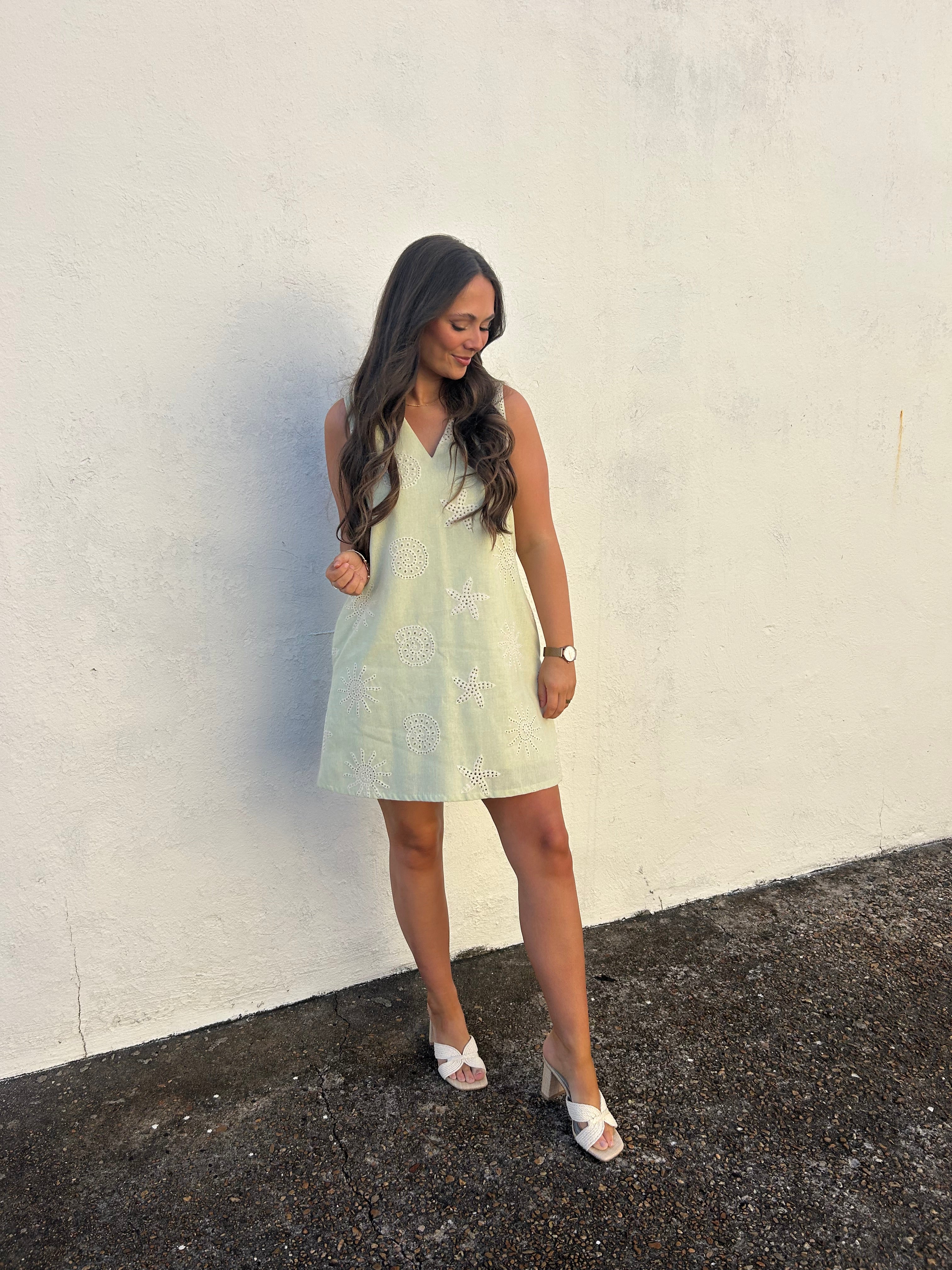 SEAGROVE EMBROIDERED DRESS