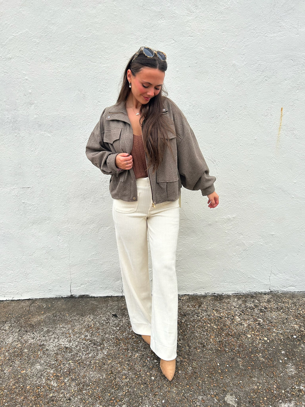 VINTAGE HAVANA | HARRINGTON HERRINGBONE JACKET