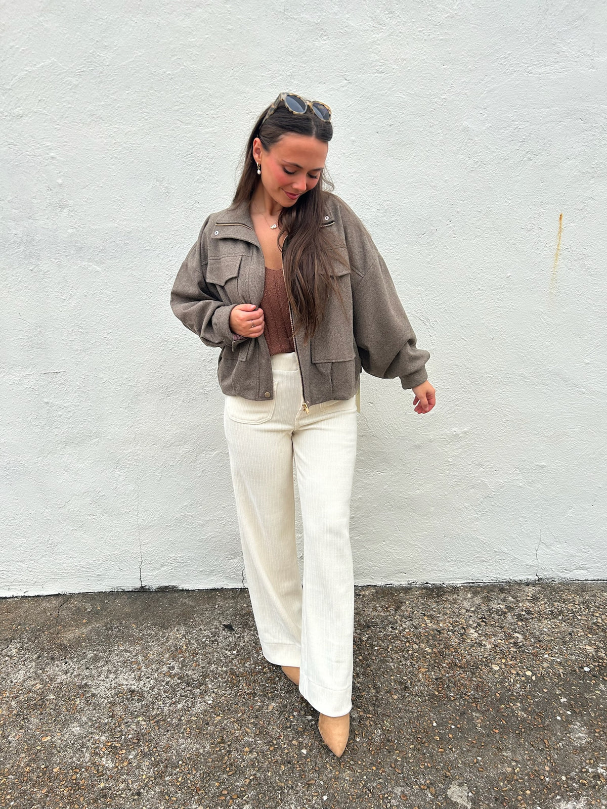 VINTAGE HAVANA | HARRINGTON HERRINGBONE JACKET