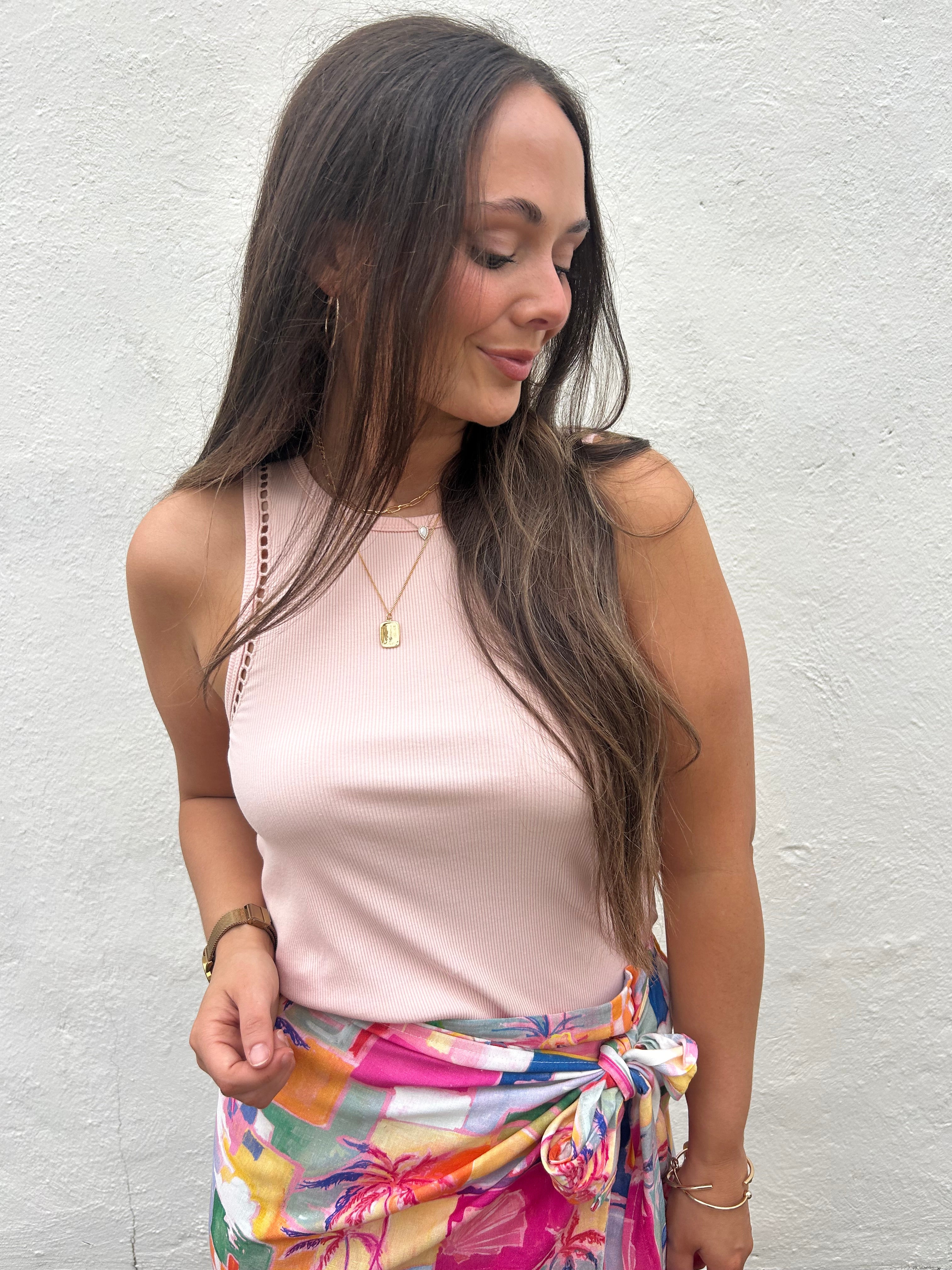 BAHAMAS SUNSET PATCHWORK WRAP SKIRT