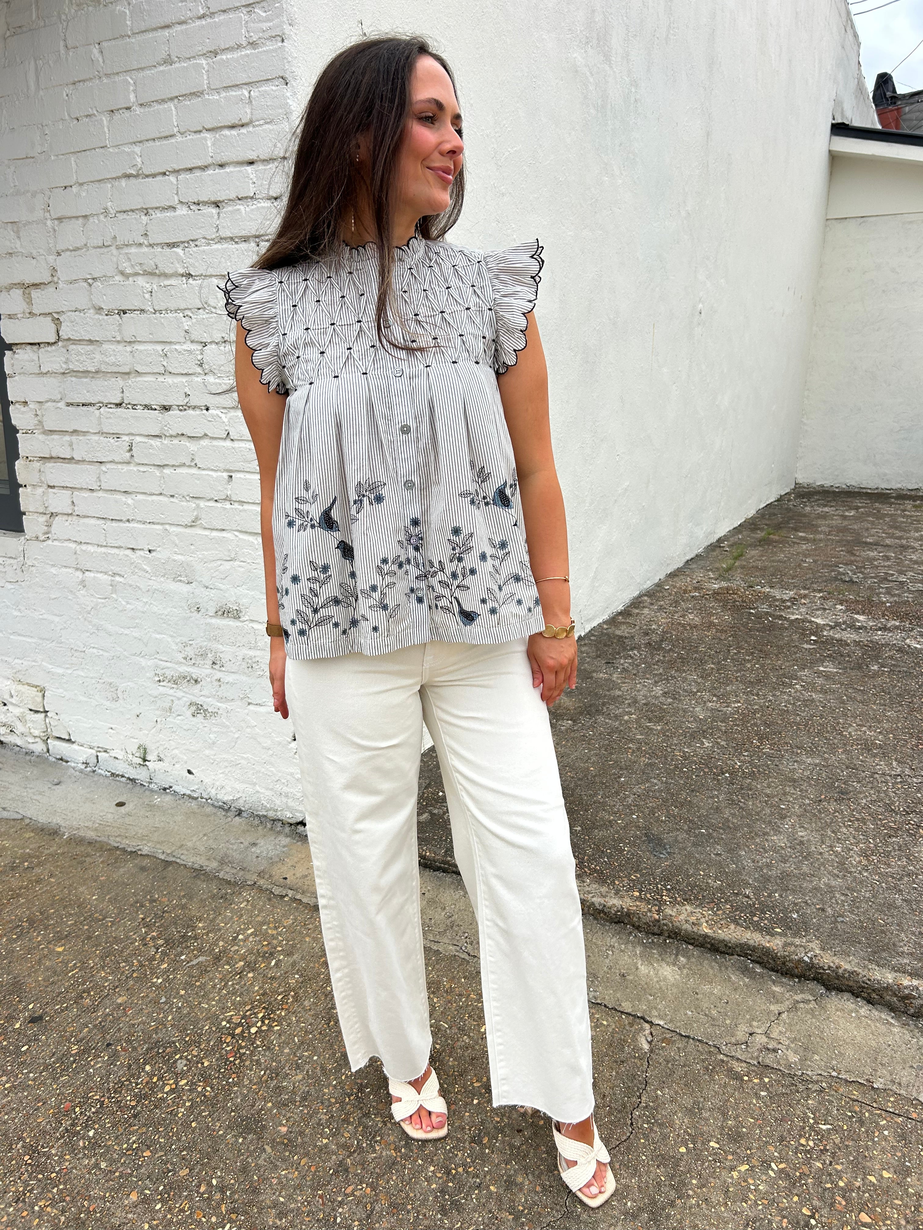 IVY JANE | BIRD BORDER TOP