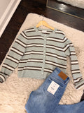 Z SUPPLY | MEDINA STRIPE CARDIGAN IN AQUA CLOUD