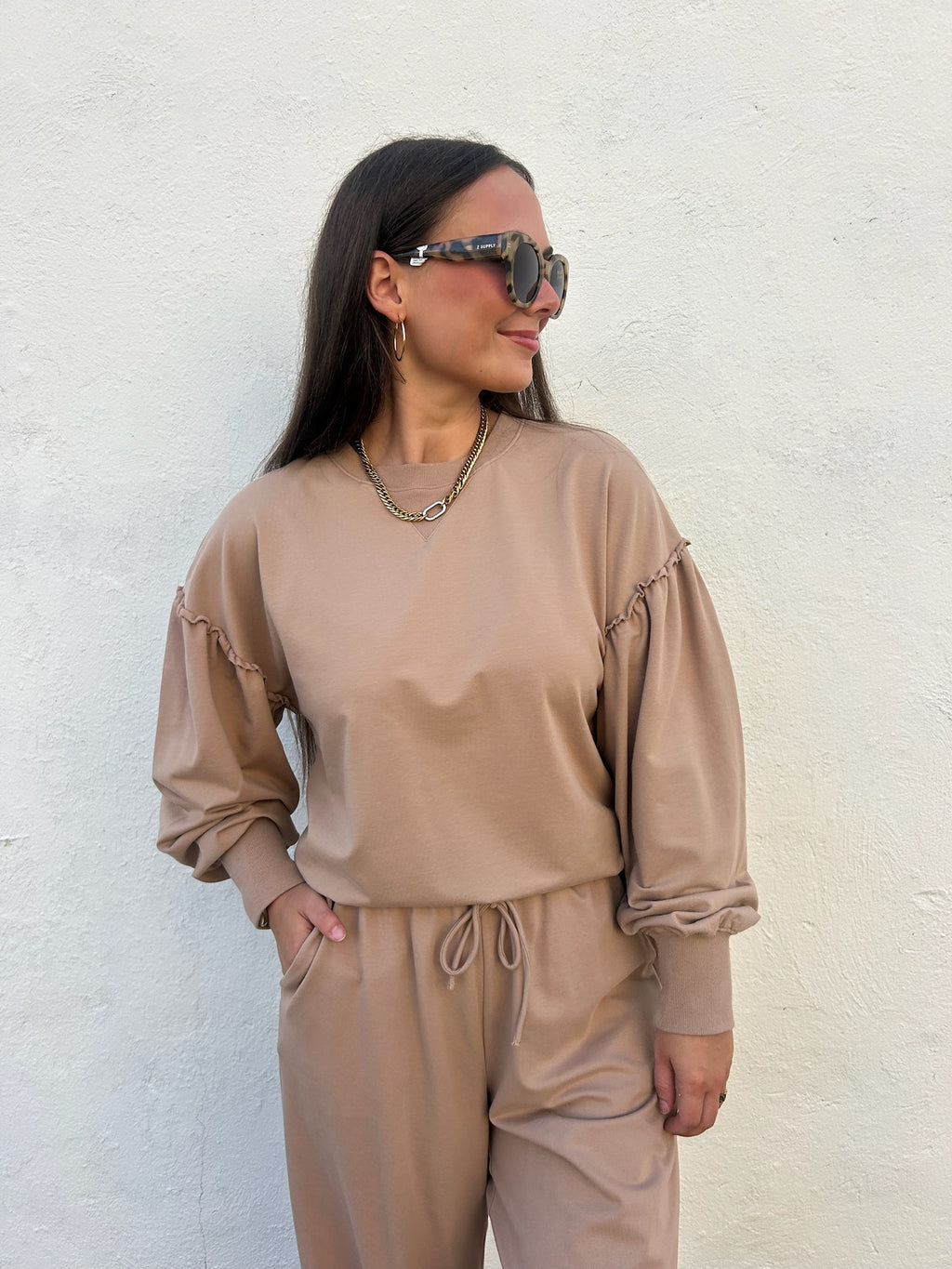 ANOTHER LOVE | JASMIRA TOP IN DOUBLE LATTE