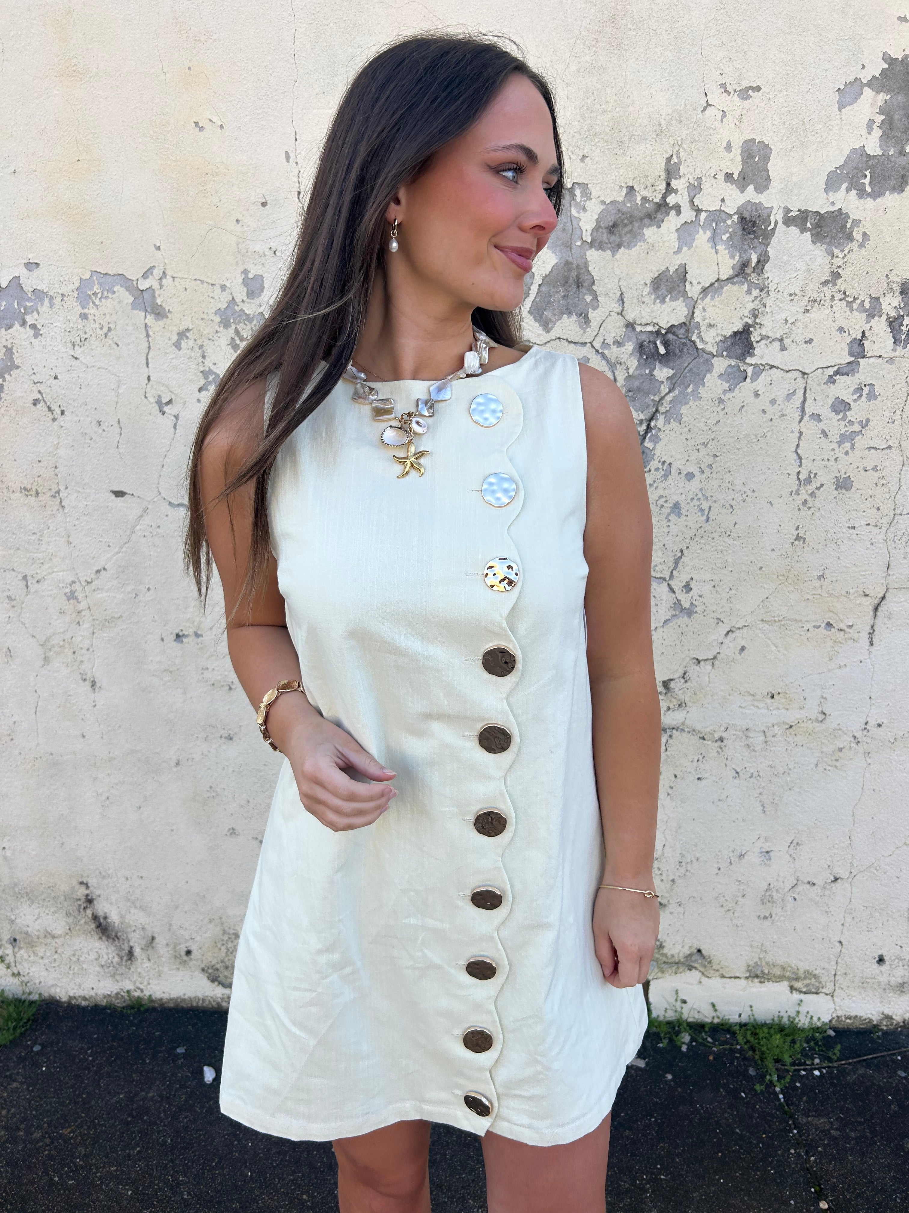 A REN | HEIRLOOM EASTER BUTTON DRESS