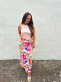 BAHAMAS SUNSET PATCHWORK WRAP SKIRT