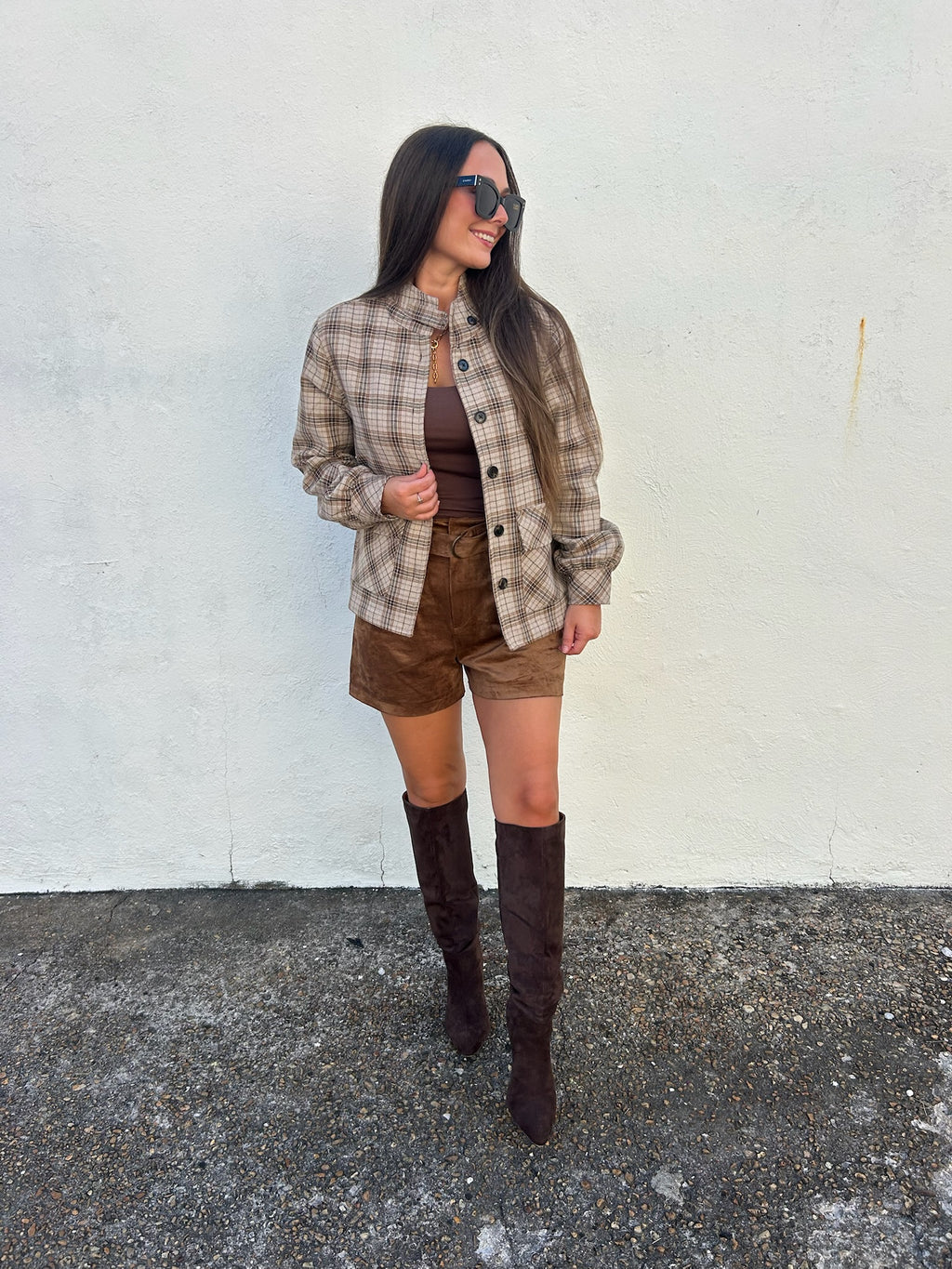 ANOTHER LOVE | LUCINE CEDAR PLAID JACKET