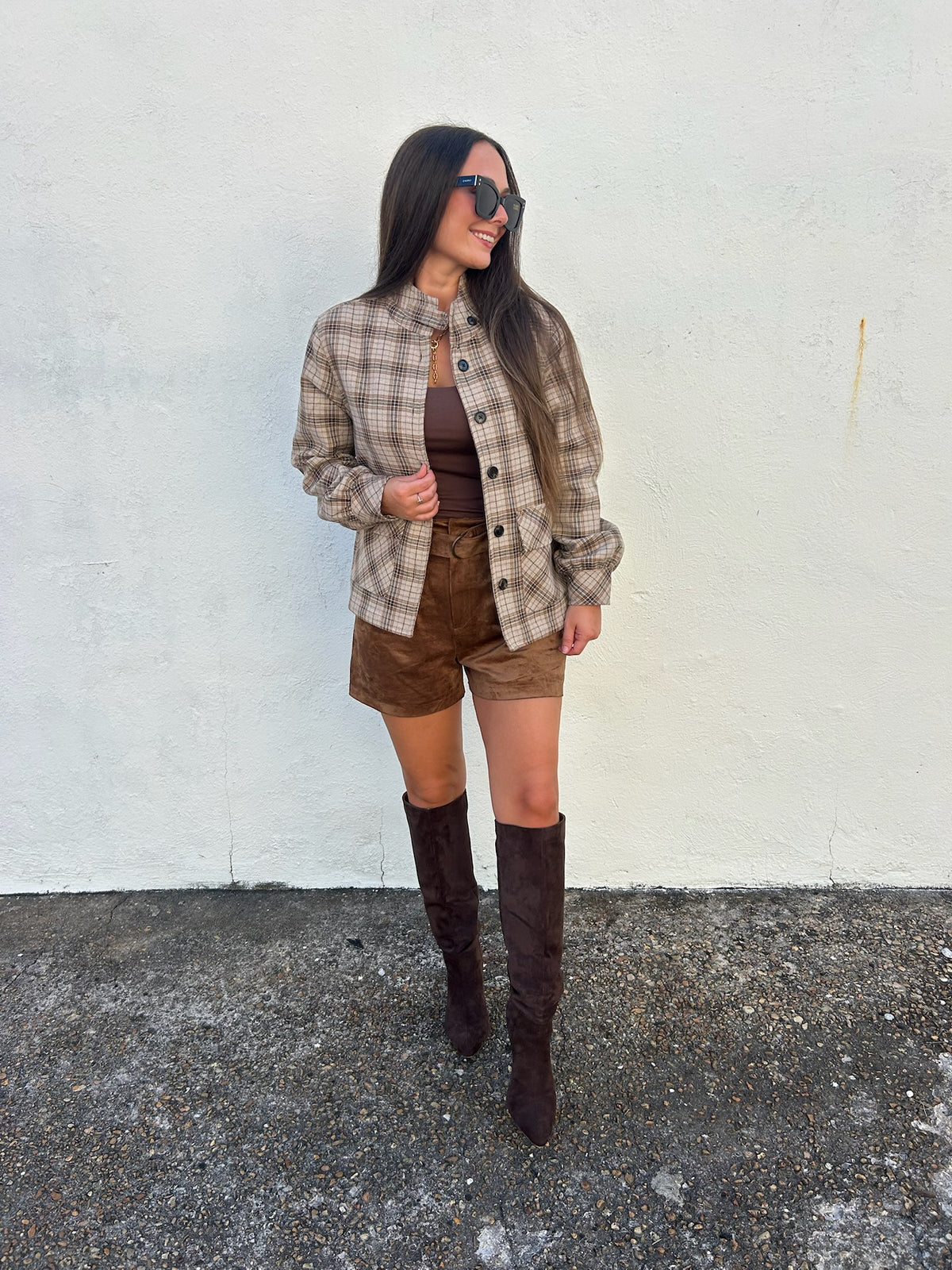 ANOTHER LOVE | LUCINE CEDAR PLAID JACKET