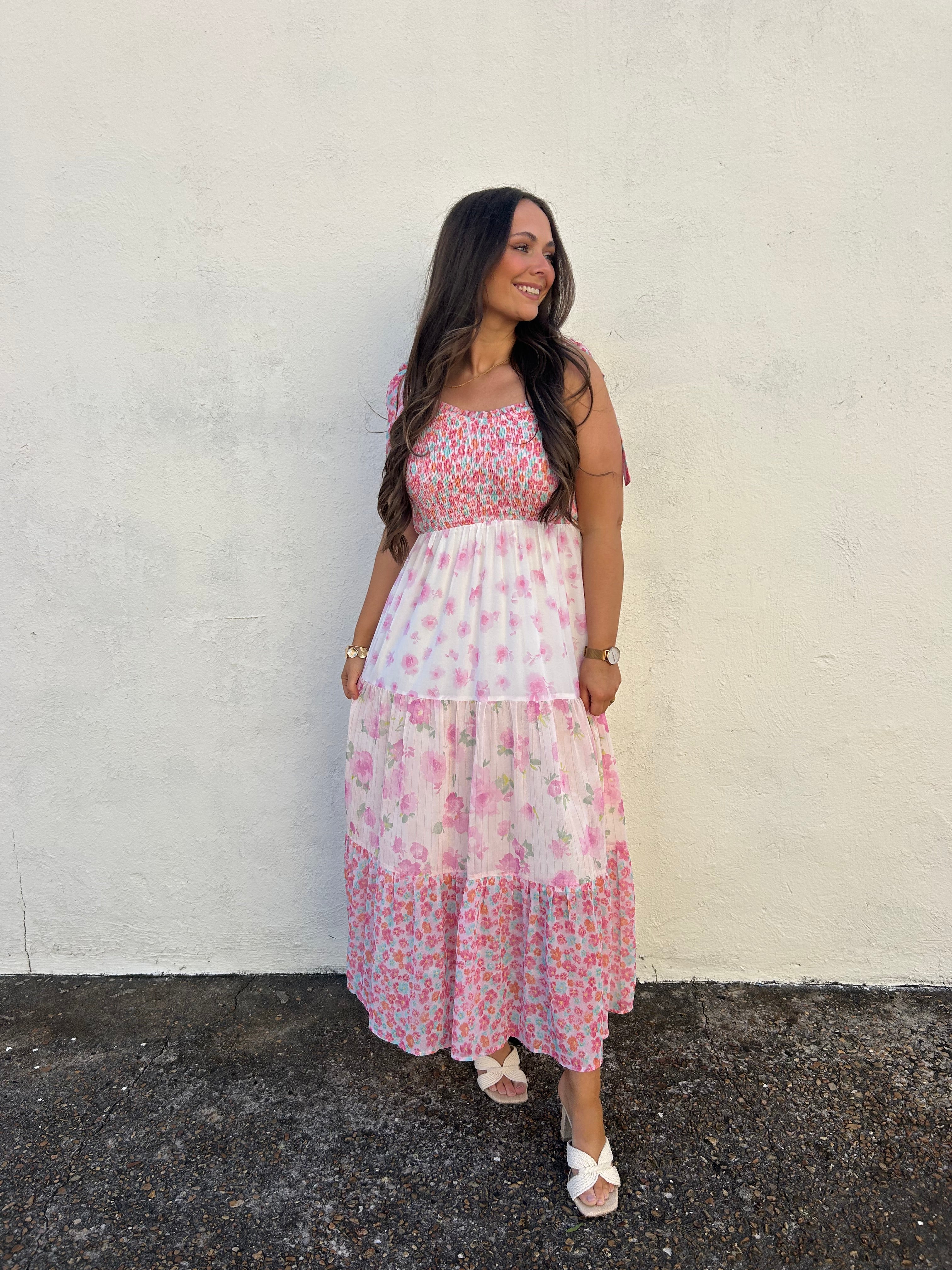 BLUSH BLOOM MAXI DRESS