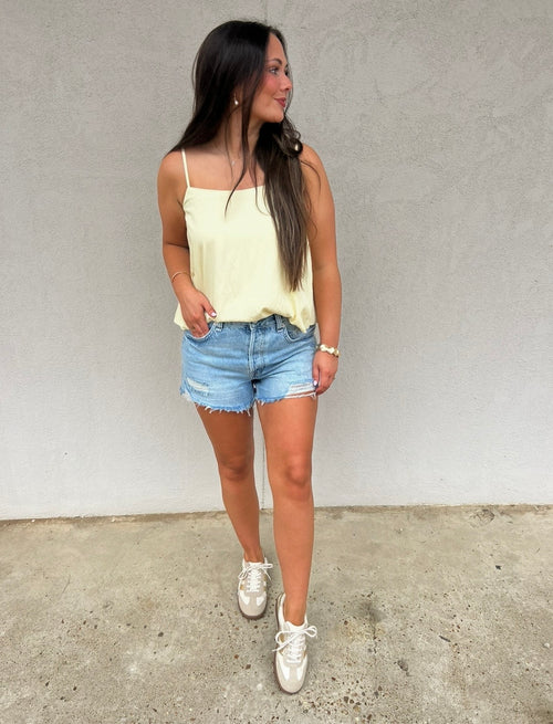 BUTTERCREAM BUBBLE HEM TANK