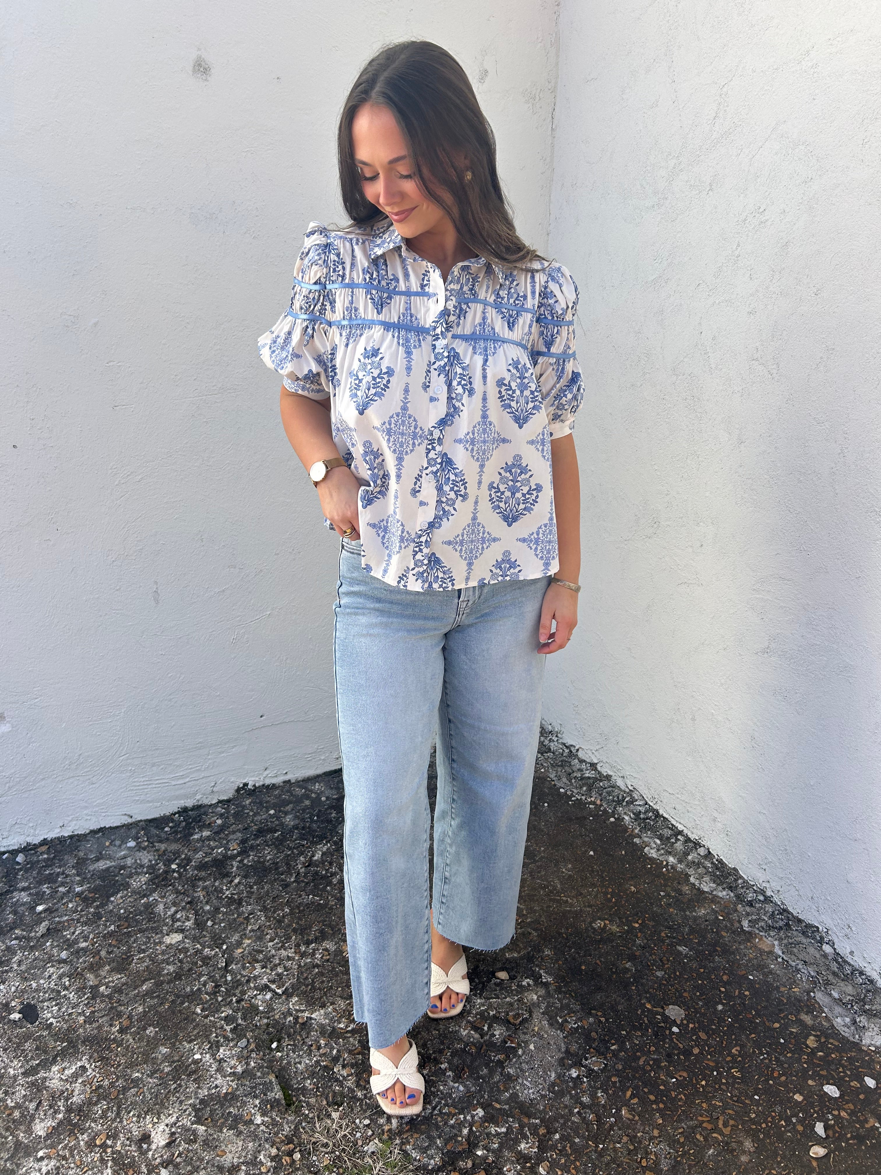 KARLIE | FRENCH VINTAGE TOP