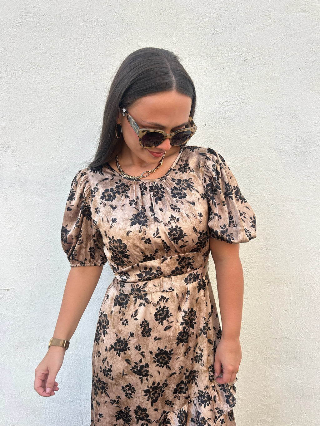 ZOE & CLAIRE | VINTAGE FLORAL MAXI DRESS