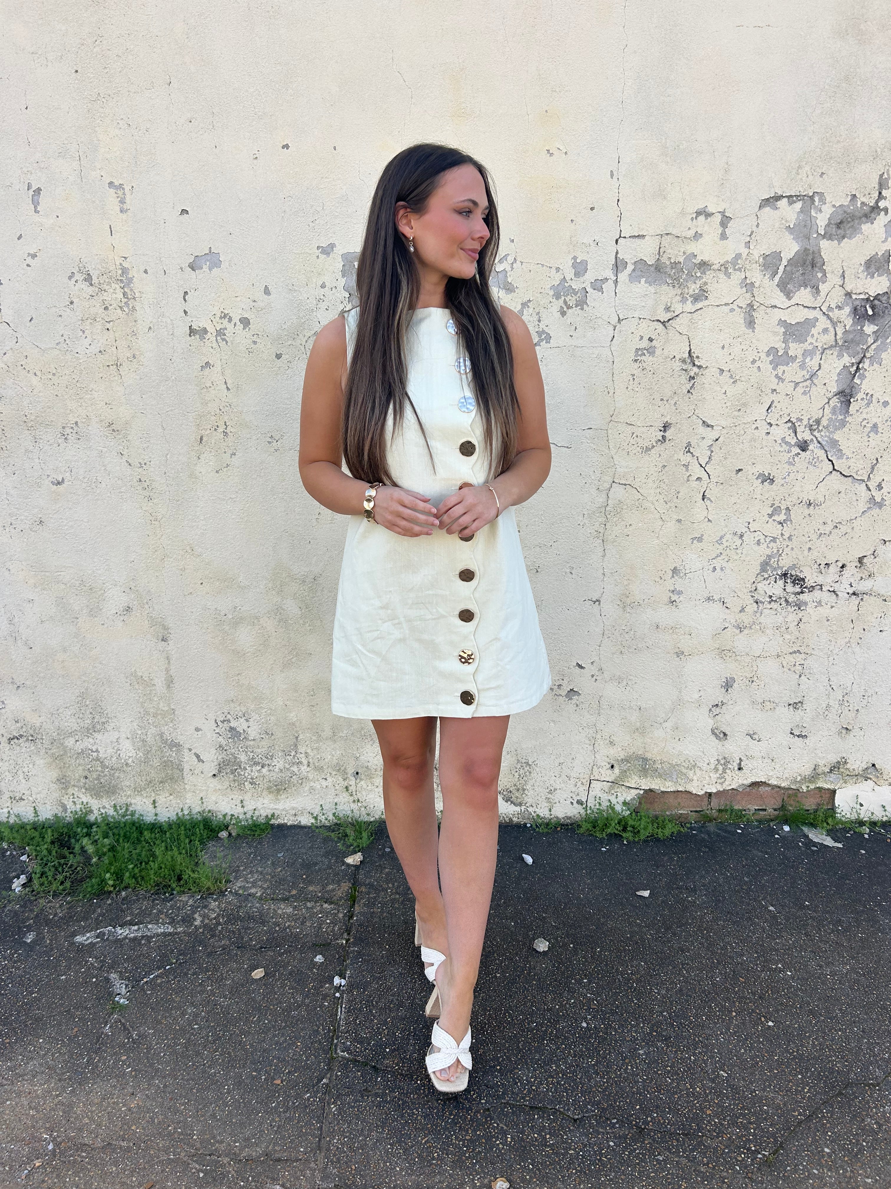 A REN | HEIRLOOM EASTER BUTTON DRESS