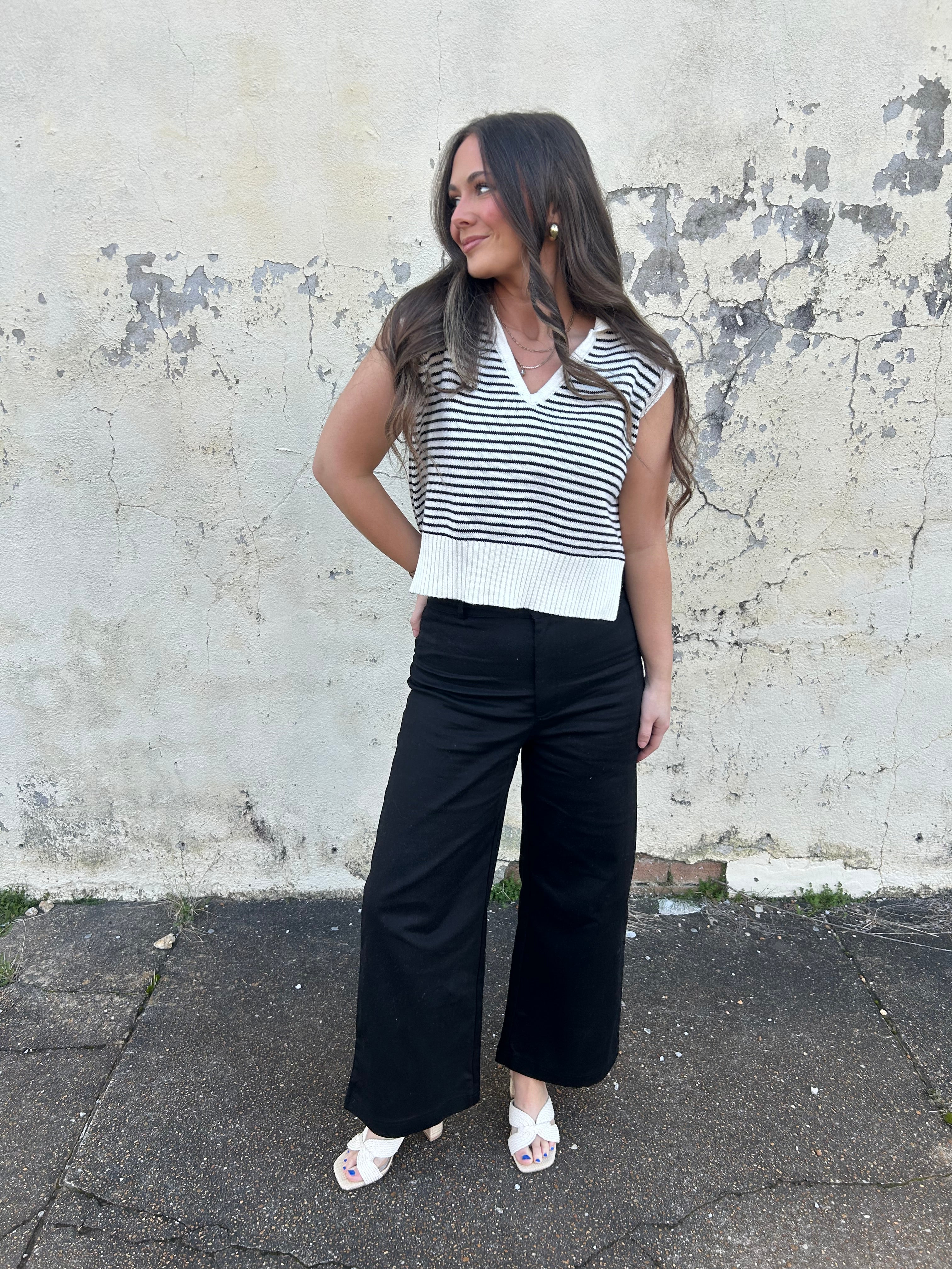 KLD SIGNATURE | THE CLASSIC COLLAR STRIPED TOP