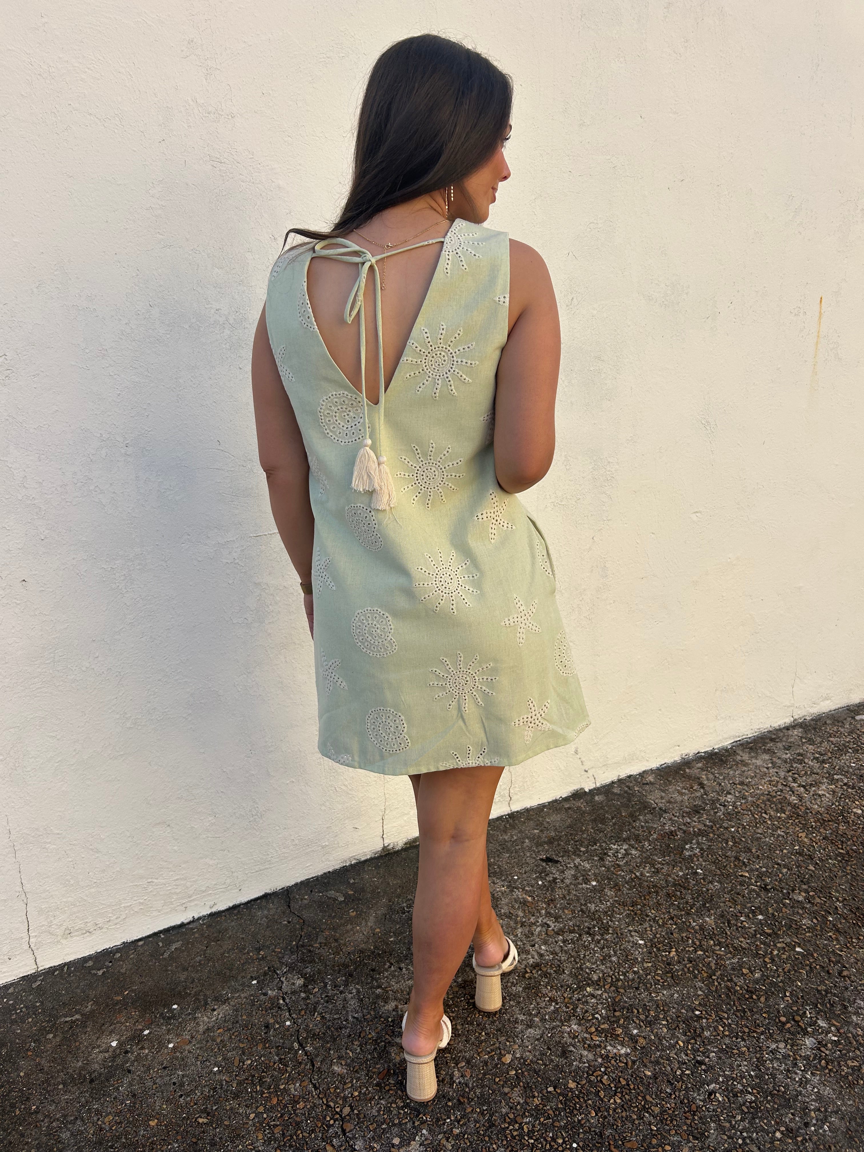 SEAGROVE EMBROIDERED DRESS