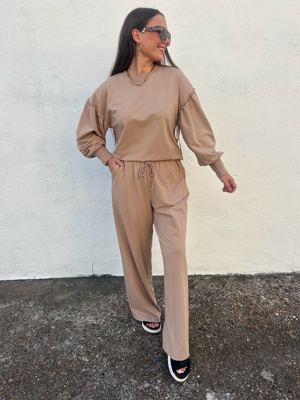 ANOTHER LOVE | JASMIRA TOP IN DOUBLE LATTE