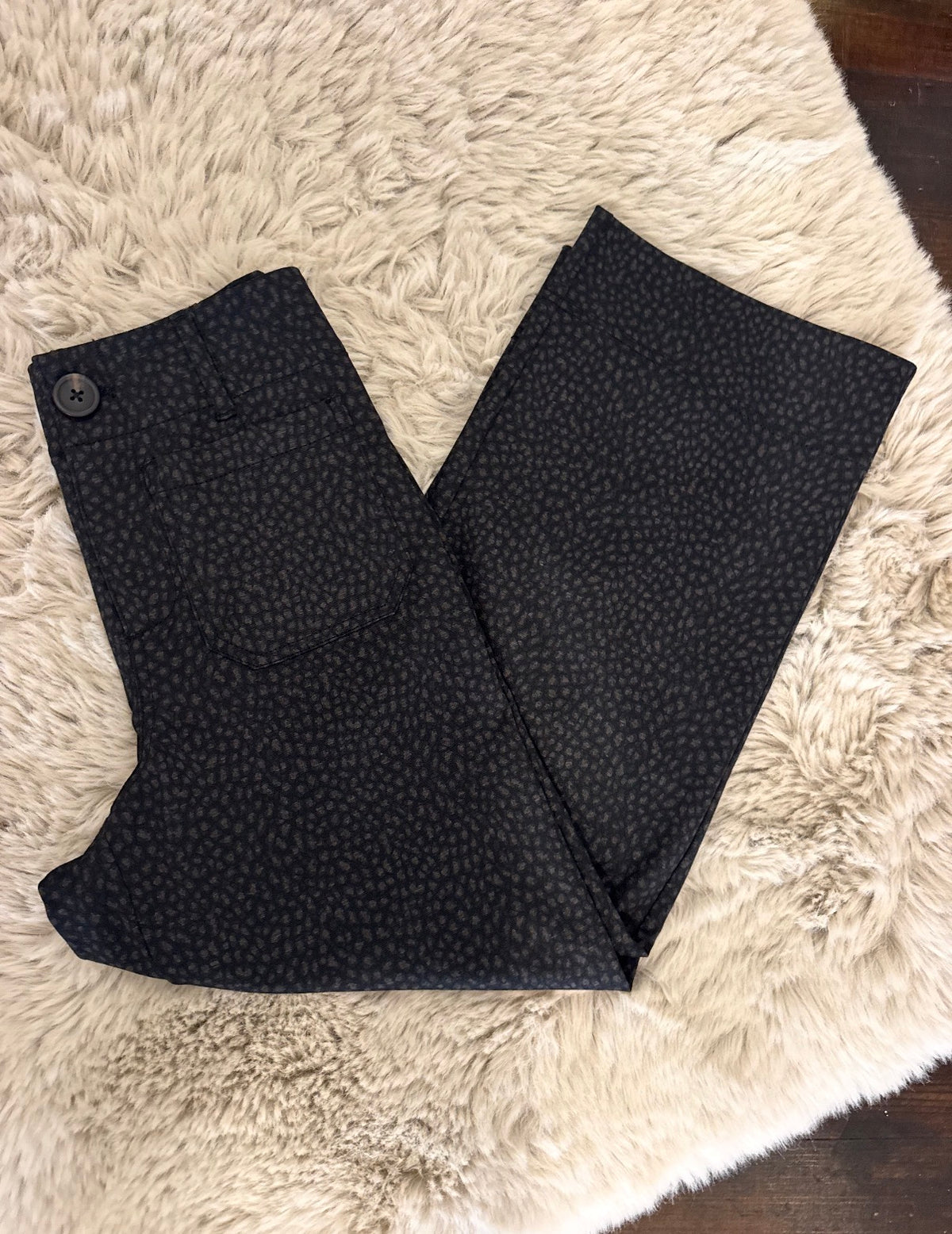 RENUAR | MIDNIGHT LEOPARD CROPPED PANT