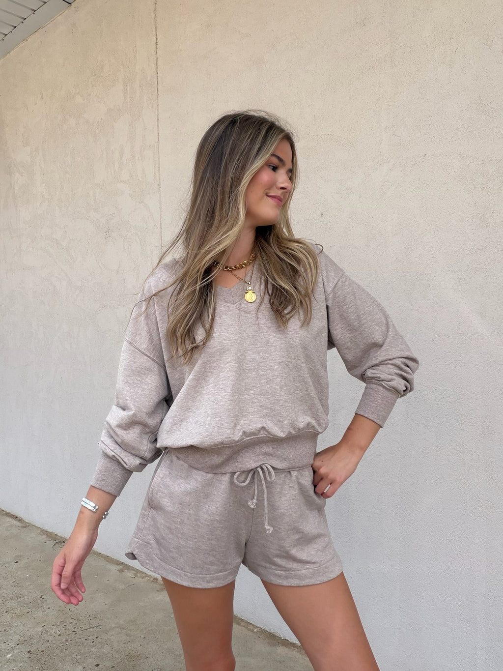 Z SUPPLY | THE EVERYDAY V-NECK IN HEATHER ASH