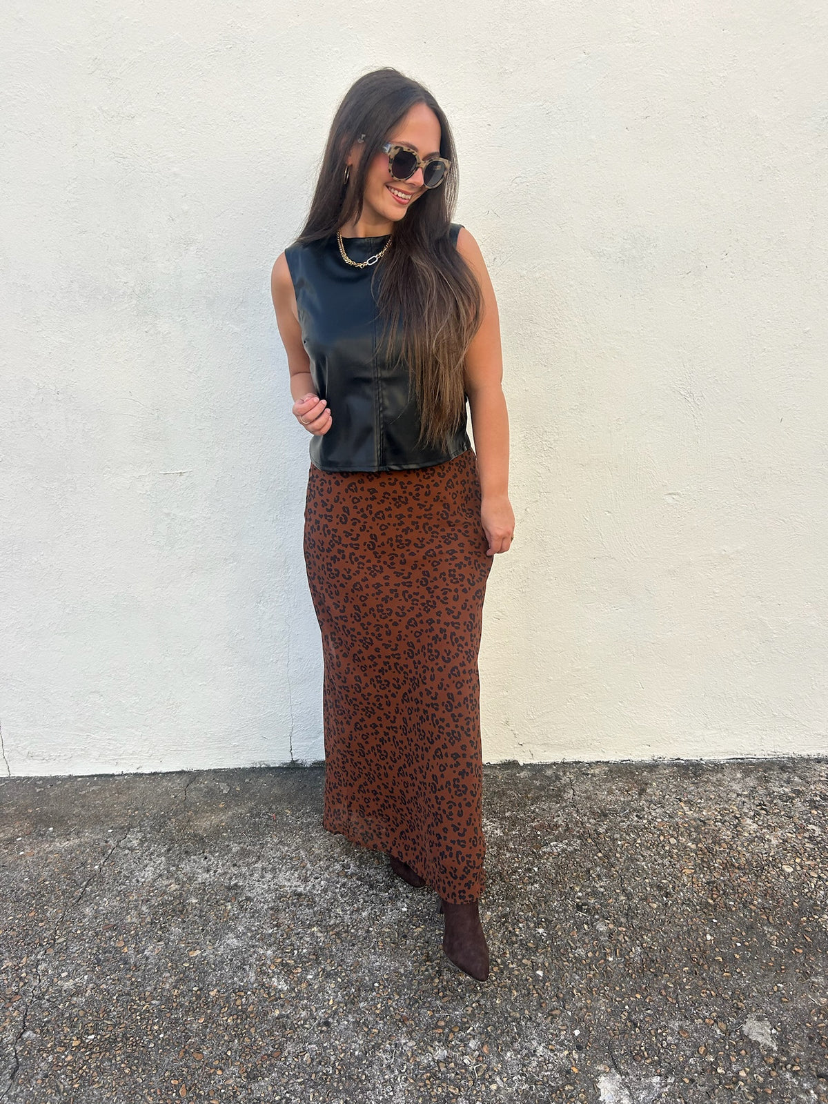 Z SUPPLY | EUROPA LEOPARD MAXI SKIRT
