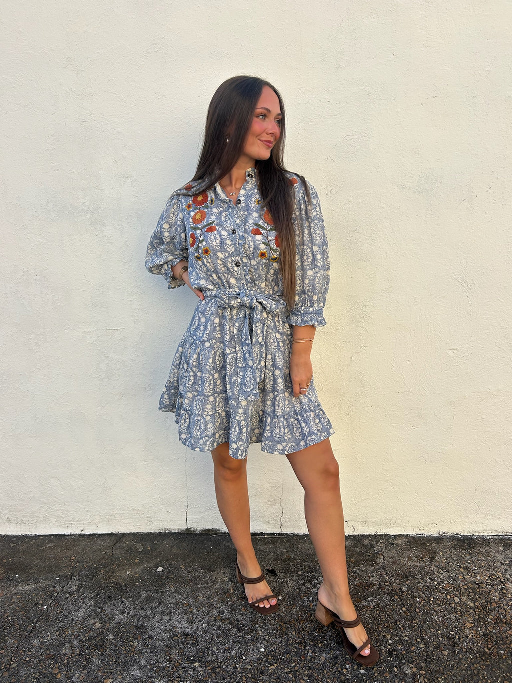 UNCLE FRANK | RIBBON EMBROIDERED DRESS