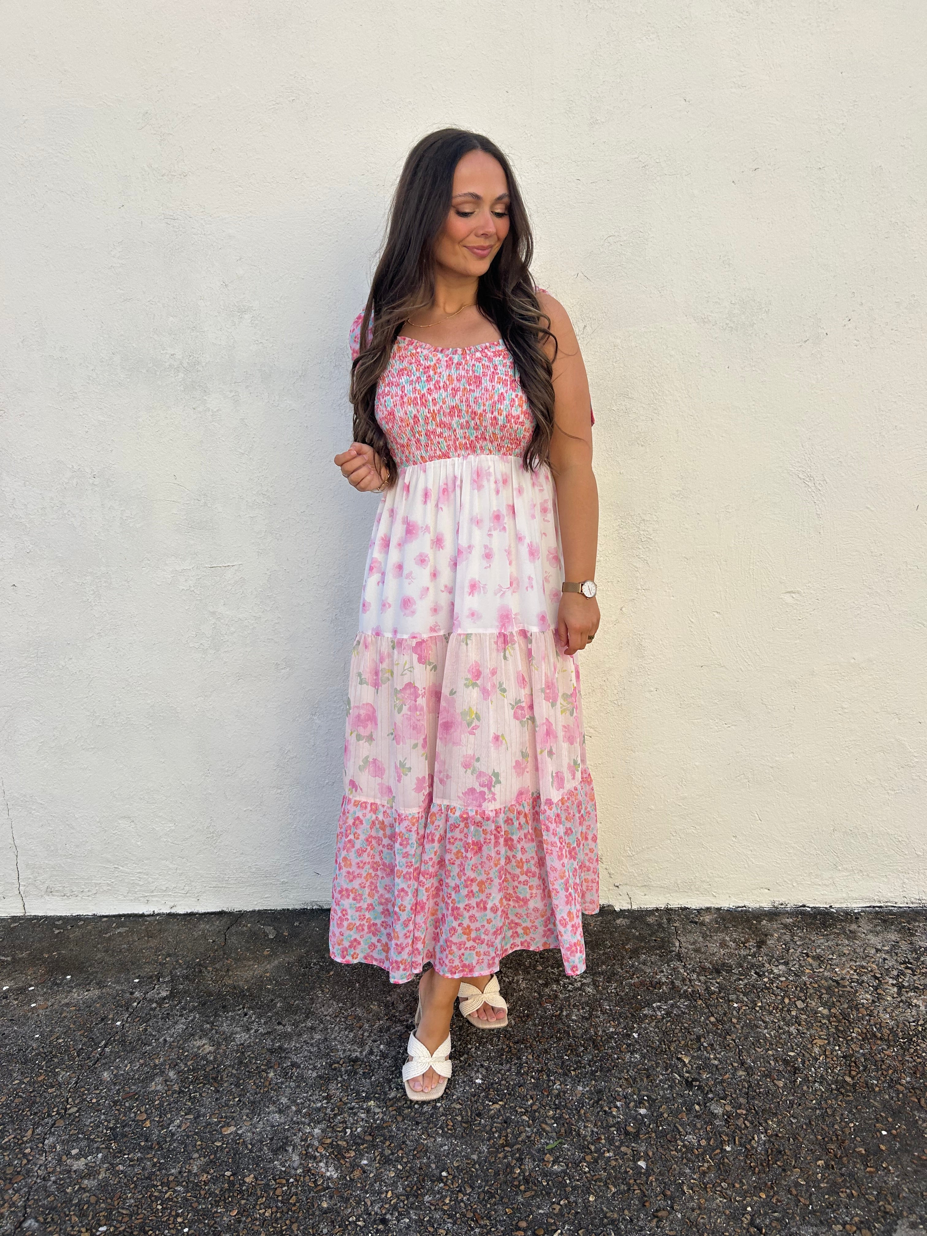 BLUSH BLOOM MAXI DRESS