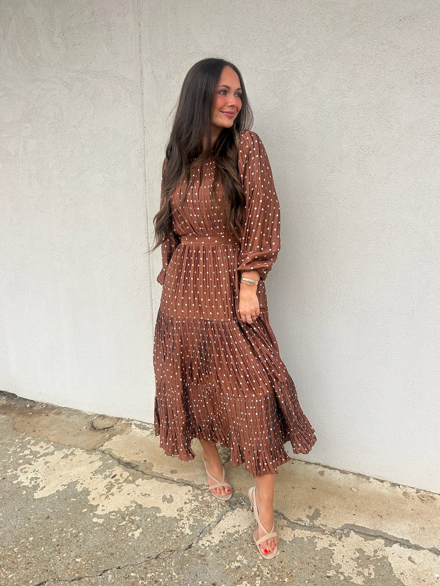 MOCHA MUSE MIDI DRESS